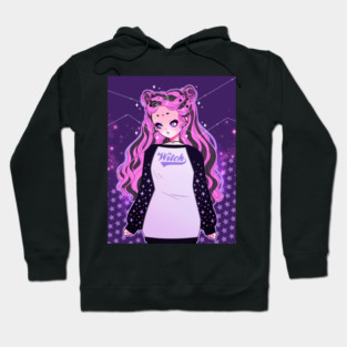 Baseball Tee Witch Hoodie