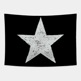 White Star (Grunge) Tapestry
