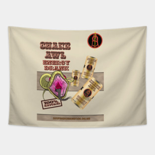 Snake Awl Energy Drank Tapestry