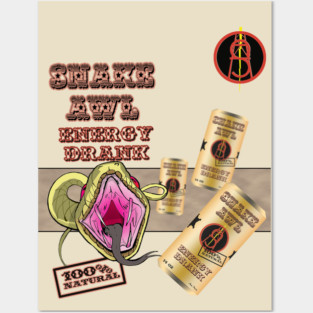 Snake Awl Energy Drank Posters and Art