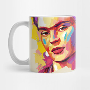 Van Gogh Frida Kahlo Portrait Mug