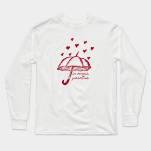 In Omnia Paratus Umbrella with hearts Long Sleeve T-Shirt