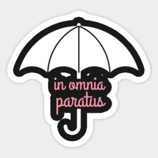 In Omnia Paratus Life and Death Brigade Umbrella Magnet