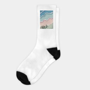 The beach and sea Socks