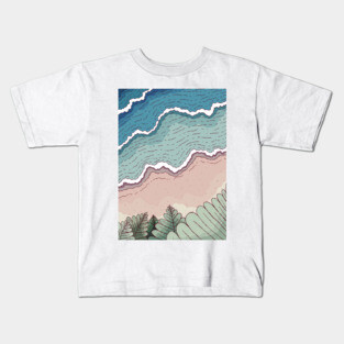 The beach and sea Kids T-Shirt