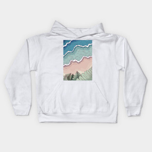 The beach and sea Kids Hoodie
