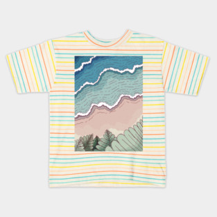 The beach and sea Kids T-Shirt