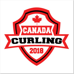 Team Canada Curling 2018! Posters and Art