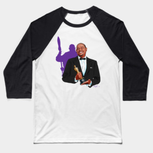 Forest Whitaker - An illustration by Paul Cemmick Baseball T-Shirt