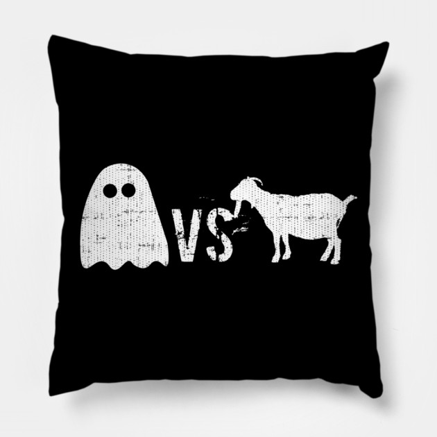 Ghost Vs GOAT Pillow by belownormal