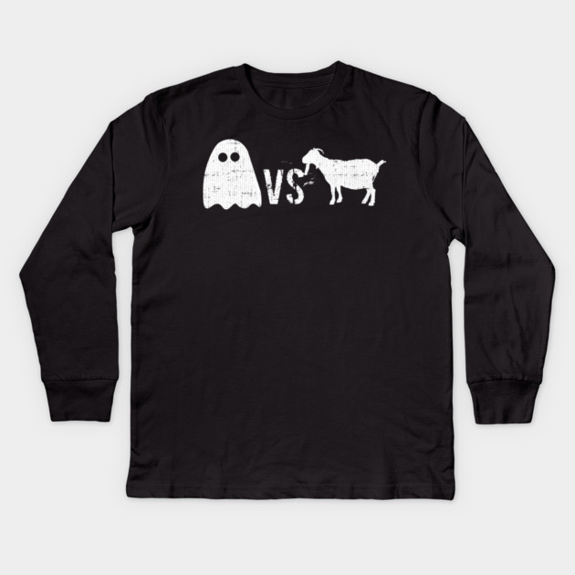 Ghost Vs GOAT Kids Long Sleeve T-Shirt by belownormal