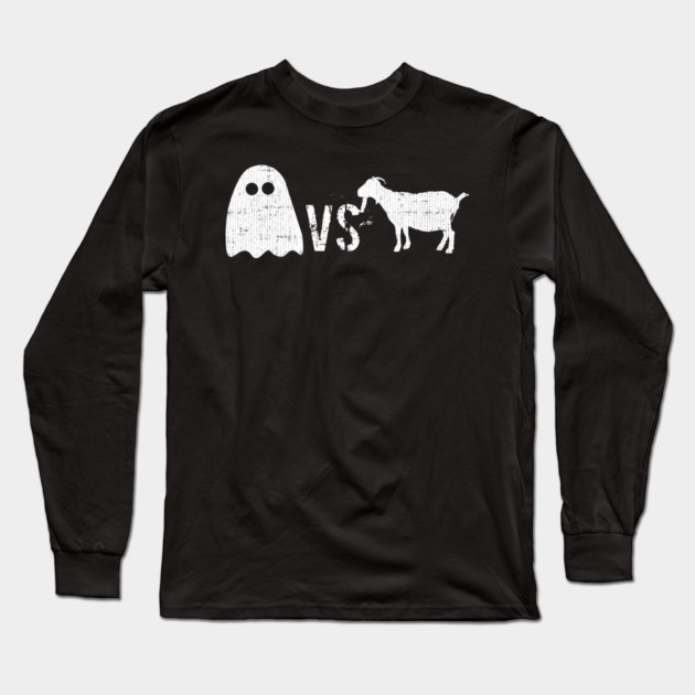 Ghost Vs GOAT Long Sleeve T-Shirt by belownormal