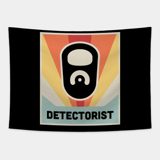 DETECTORIST | Vintage Metal Detector Poster Tapestry