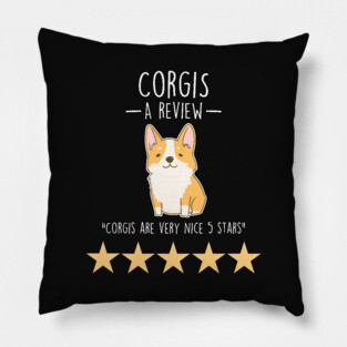 Corgi Review Pillow