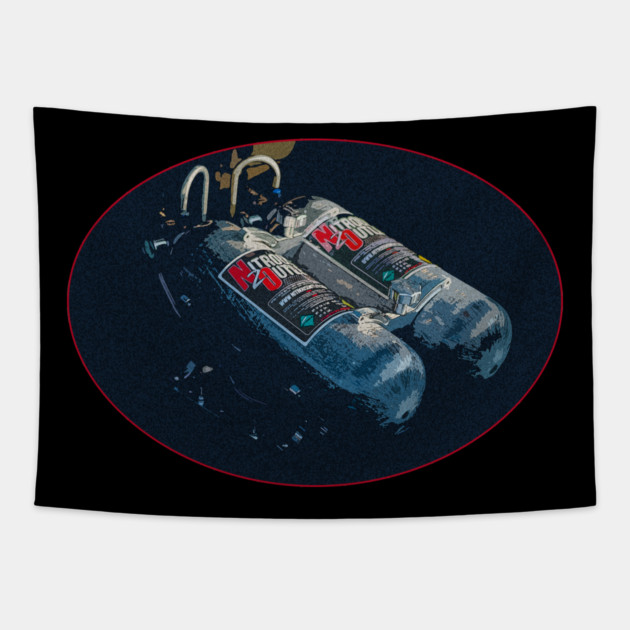 Nitrous Oxide by Basement Mastermind Tapestry by BasementMaster