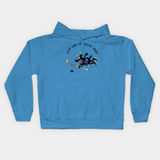 Just One Of Those Days Hockey Dog Kids Hoodie