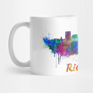Richmond skyline in watercolor Mug