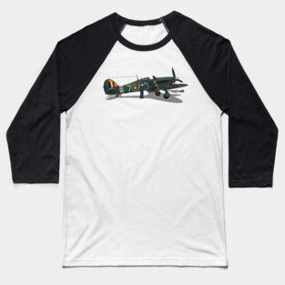 The Dogs of War: Hawker Hurricane Baseball T-Shirt