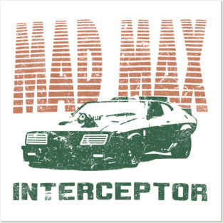 Black Car Ford Falcon V8 The Pursuit Special Interceptor from the movie Mad Max Posters and Art