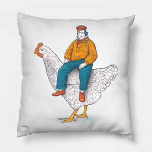 Chicken rider Pillow