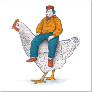 Chicken rider Posters and Art