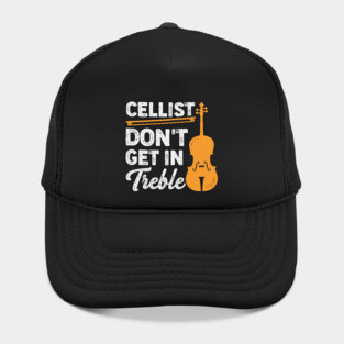 Funny Cello Player Violoncello Cellist Gift Hat