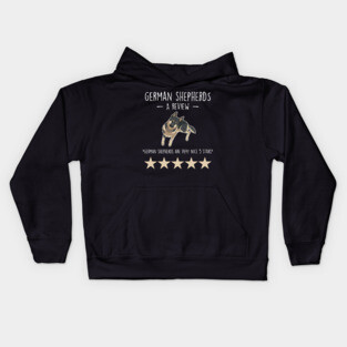 German Shepherd Review Kids Hoodie