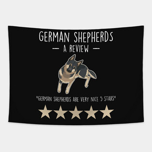 German Shepherd Review Tapestry