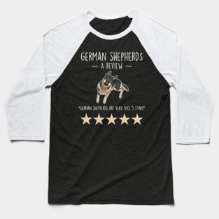 German Shepherd Review Baseball T-Shirt