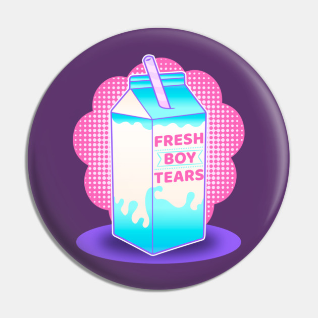 Fresh Boy Tears Pastel Savage Aesthetic Pin by creative