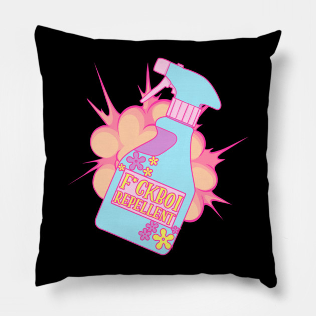 F*ckBoi Repellent Pastel Savage Funny Sarcastic Meme Pillow by creative