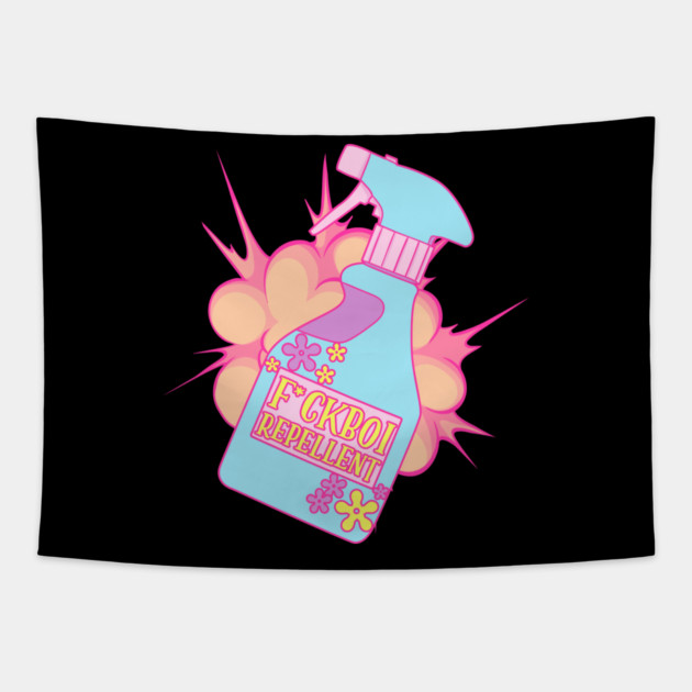 F*ckBoi Repellent Pastel Savage Funny Sarcastic Meme Tapestry by creative