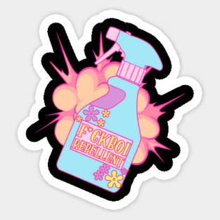 F*ckBoi Repellent Pastel Savage Funny Sarcastic Meme Sticker