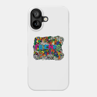 doodle friends monster Phone Case