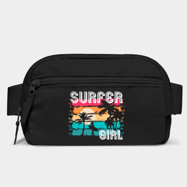 Surfer Girl Sunset Beach Vintage by Tshirtiz