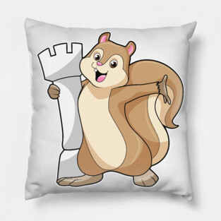 Squirrel Chess piece King Chess Pillow