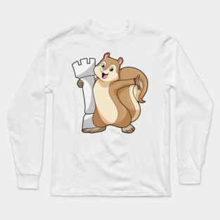 Squirrel Chess piece King Chess Long Sleeve T-Shirt