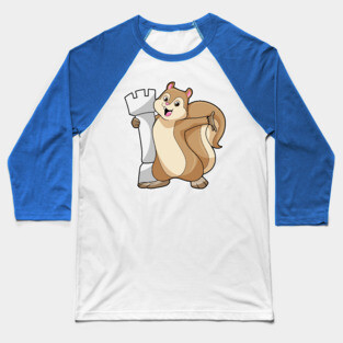 Squirrel Chess piece King Chess Baseball T-Shirt