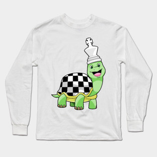 Turtle Chess board Chess piece King Long Sleeve T-Shirt
