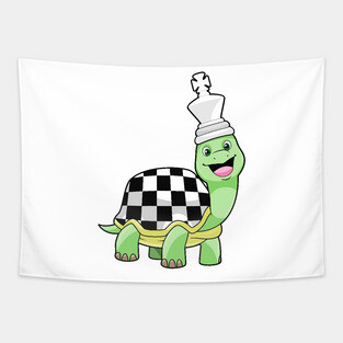 Turtle Chess board Chess piece King Tapestry