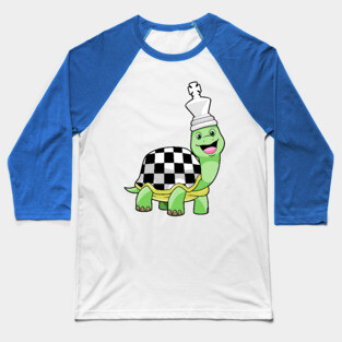 Turtle Chess board Chess piece King Baseball T-Shirt