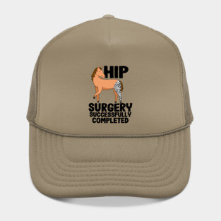 Hip Surgery Successfully Completed Horse Zebra Leg Hat