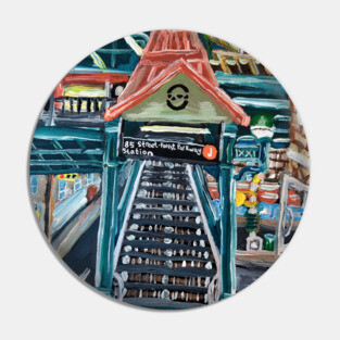 Forest Parkway Train Station Staircase of Woodhaven Pin