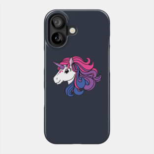 Rainbow Unicorn, Bisexual Pride Phone Case