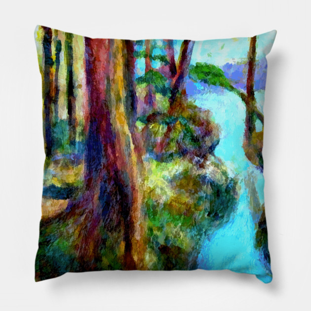 Lake Whelchel Pillow by DonWillisJrArt