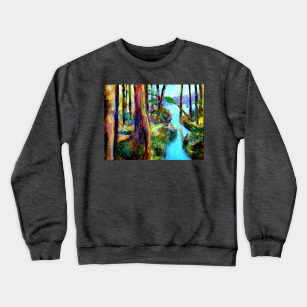 Lake Whelchel Crewneck Sweatshirt by DonWillisJrArt
