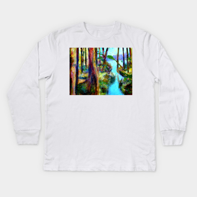 Lake Whelchel Kids Long Sleeve T-Shirt by DonWillisJrArt