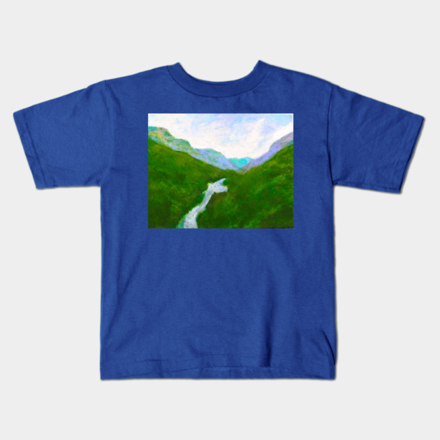 Chimney Rock Kids T-Shirt by DonWillisJrArt