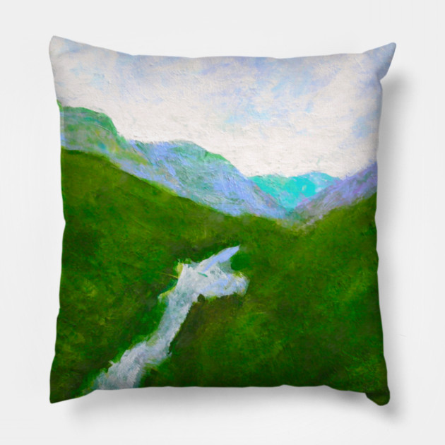 Chimney Rock Pillow by DonWillisJrArt