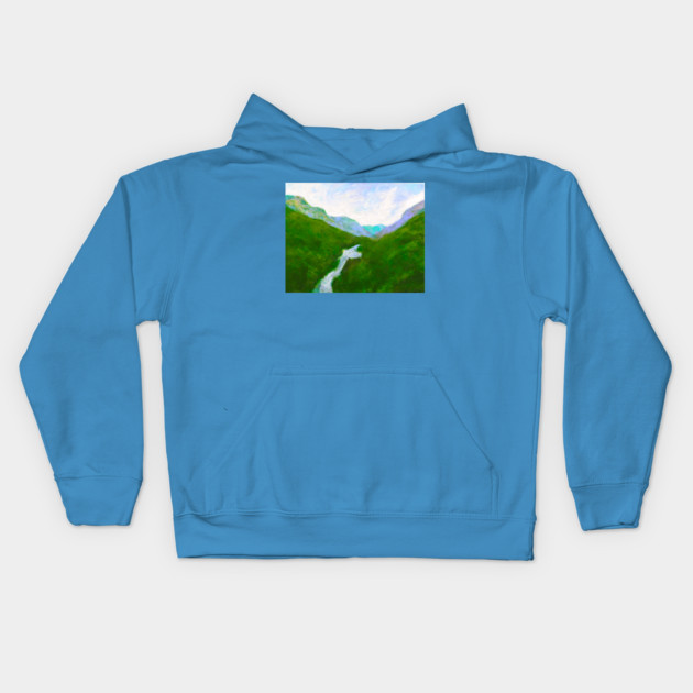 Chimney Rock Kids Hoodie by DonWillisJrArt